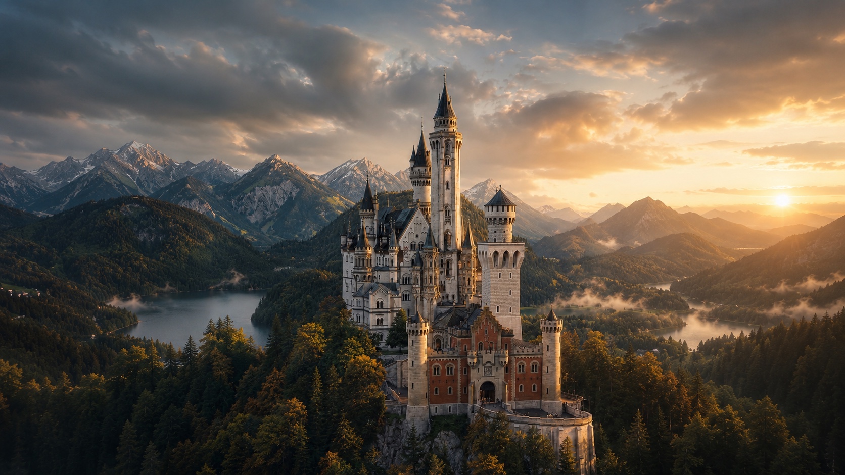 Neuschwanstein Castle illustrating the emotional effect of space.
